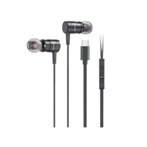 Awei PC12T Type C Wired Black Earphone